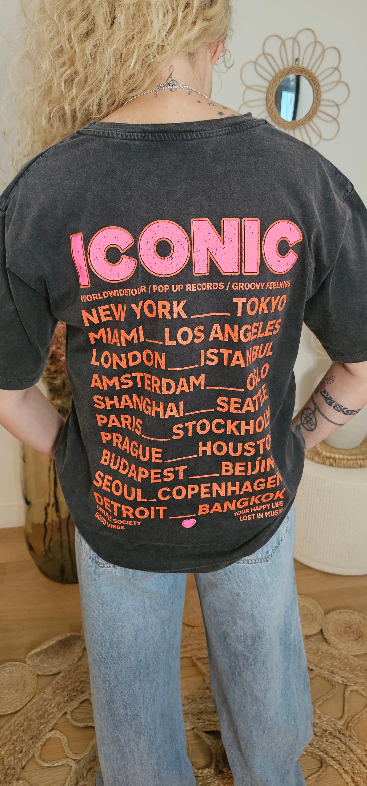 Tee shirt Iconic noir