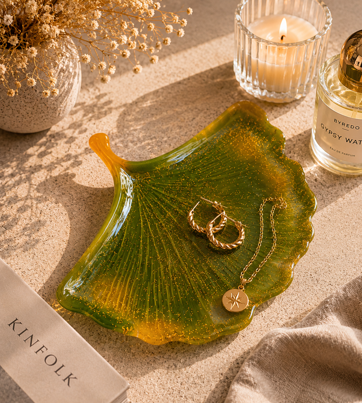 Vide-poche feuille Ginkgo