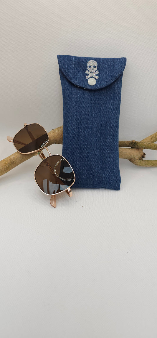 Pochette pour lunettes Tête de mort