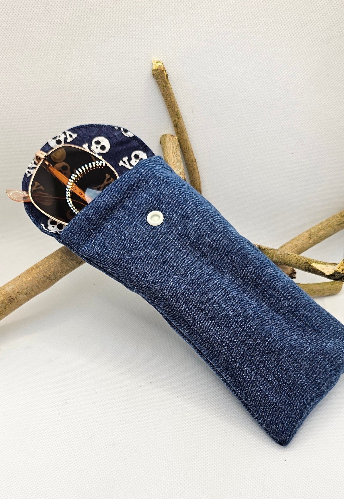 Pochette pour lunettes Tête de mort