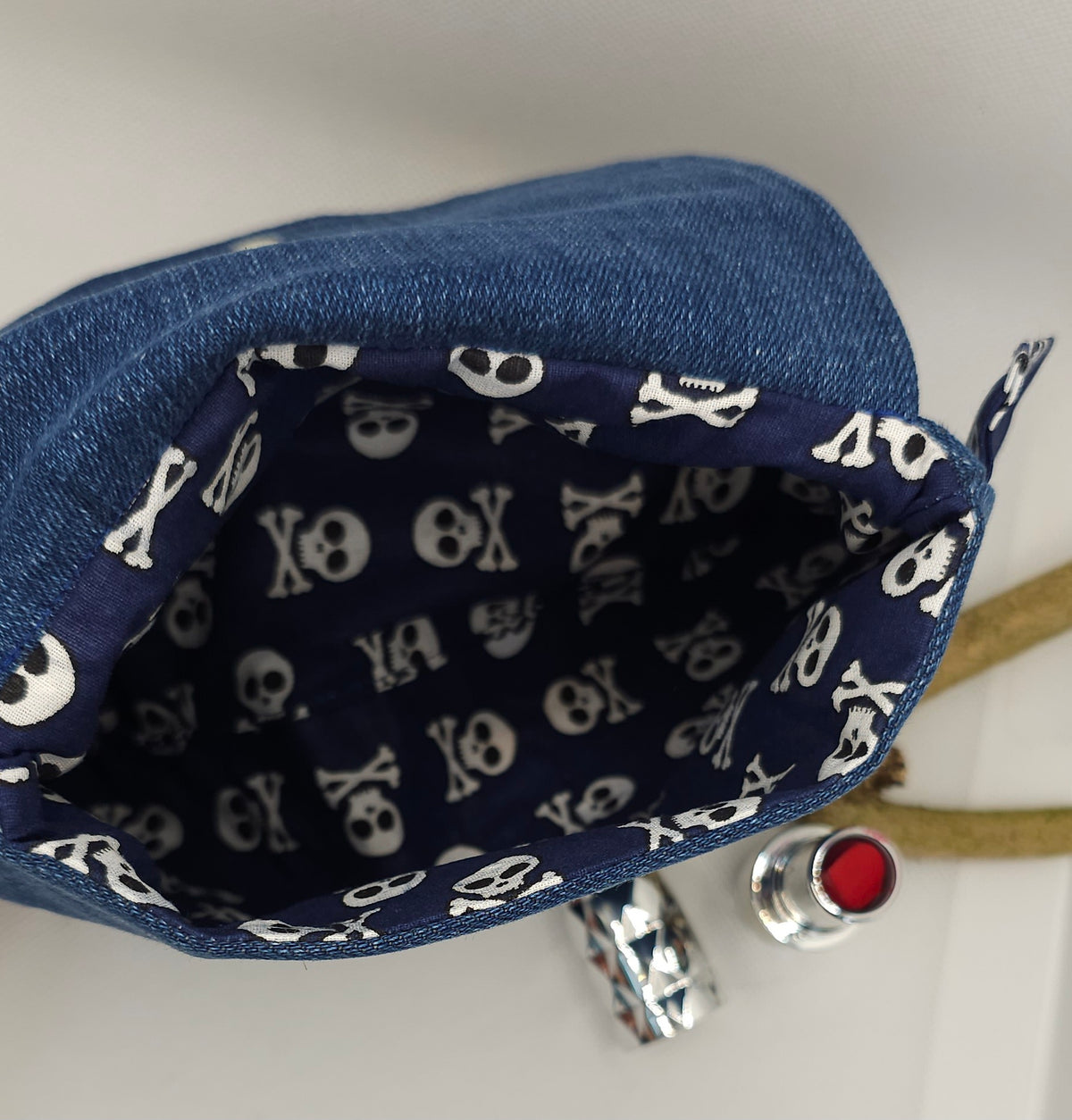 Pochette de sac tête de mort