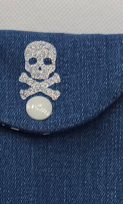 Pochette de sac tête de mort