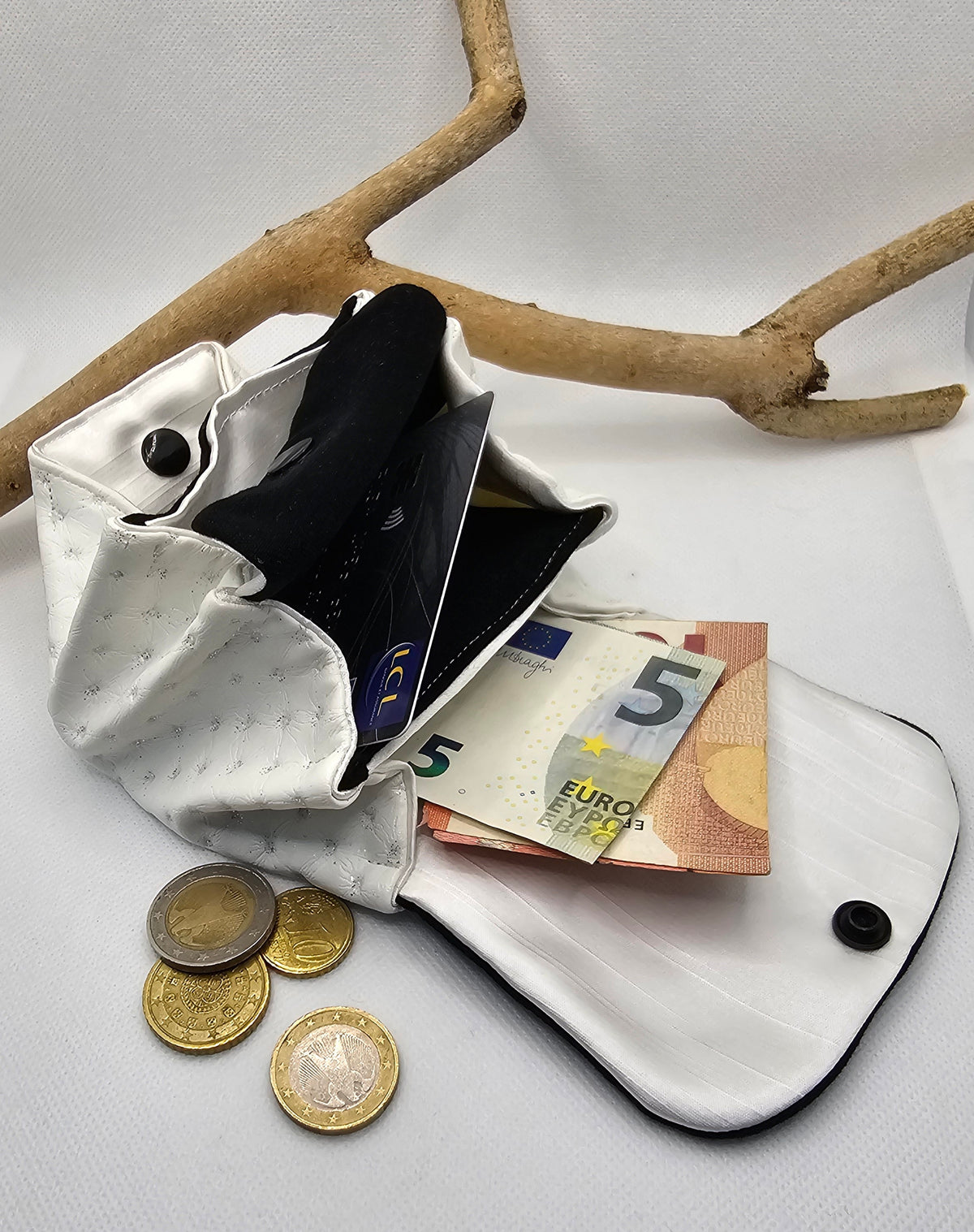 Porte monnaie multi poches Capitonnage