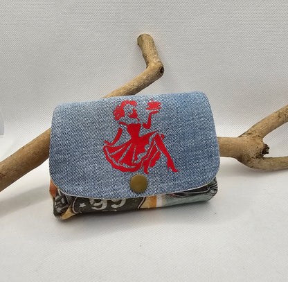 Porte monnaie multi poche Pin Up