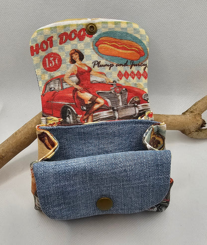 Porte monnaie multi poche Pin Up