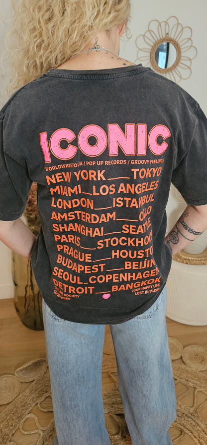 Tee shirt Iconic noir