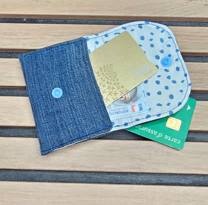 Double porte carte Bleu