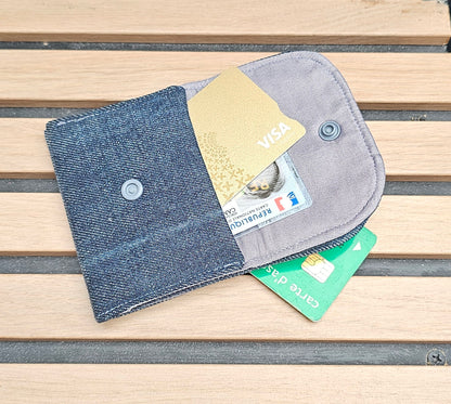 Double porte carte Gris