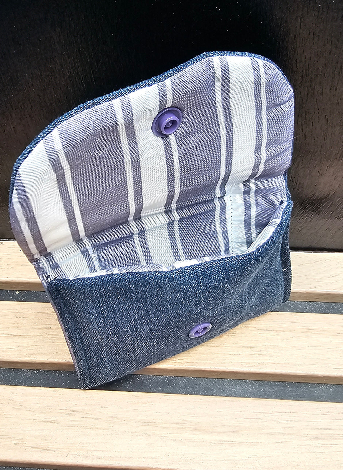 Double porte carte Violet