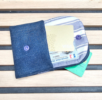 Double porte carte Violet