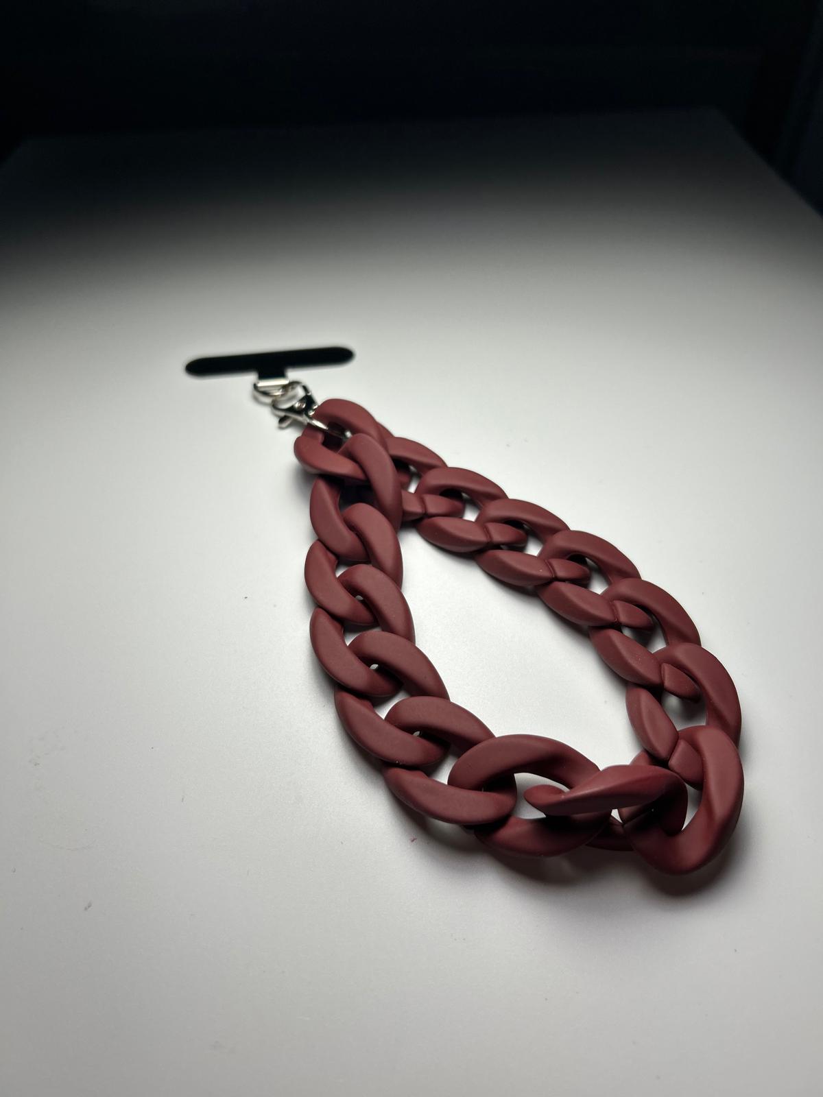 Sangle poignet de téléphone Grosse maille Mat