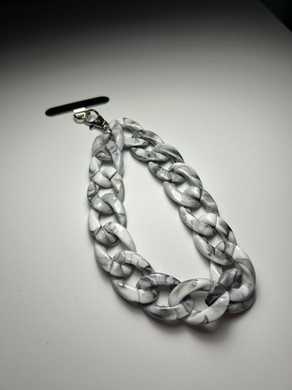 Sangle de poignet téléphone grosse maille marbré