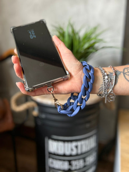 Sangle poignet de téléphone Grosse maille Mat