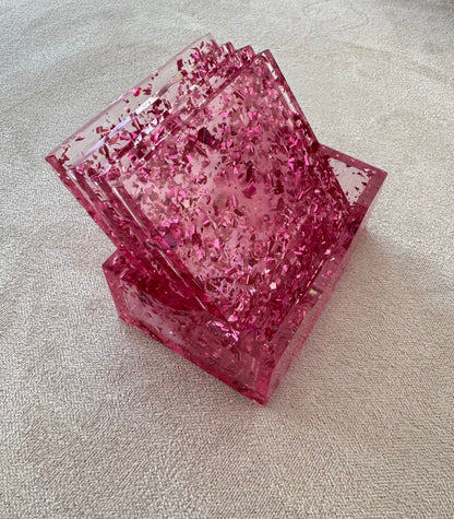 4 sous-verres avec socle