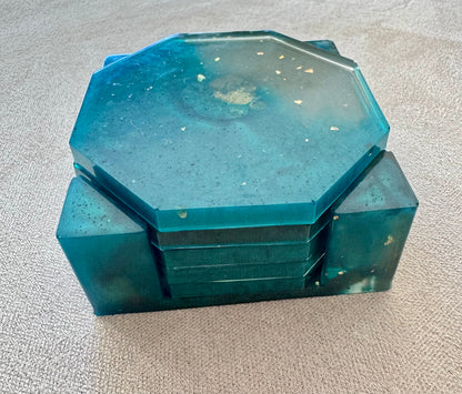 5 sous-verres avec socle