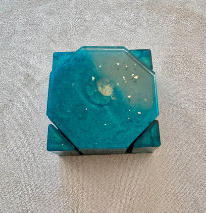 5 sous-verres avec socle
