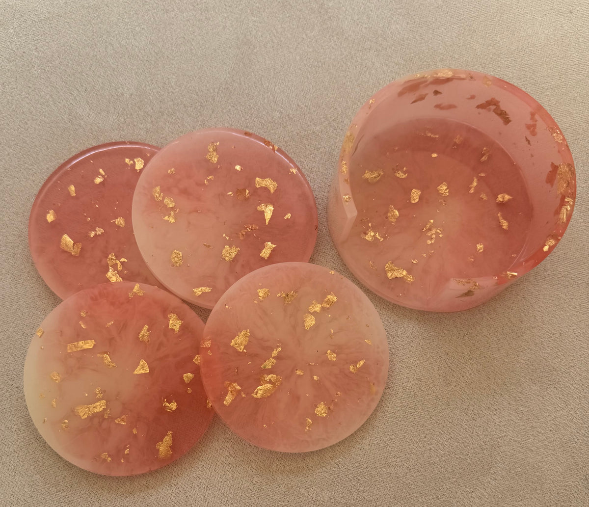 4 sous-verres avec socle