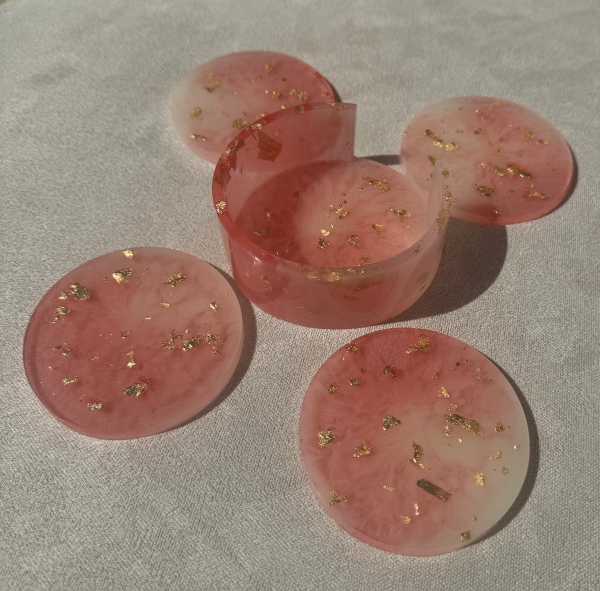4 sous-verres avec socle