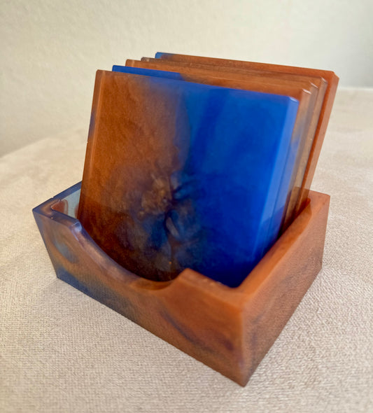 5 sous-verres avec socle