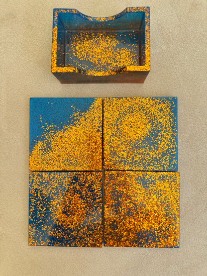 4 sous-verres avec socle