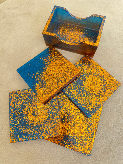 4 sous-verres avec socle