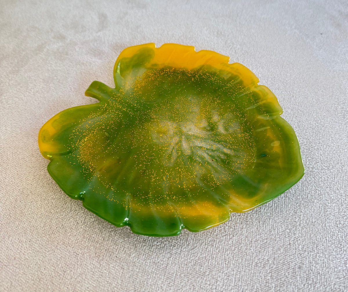 Vide-poche feuille tropicale