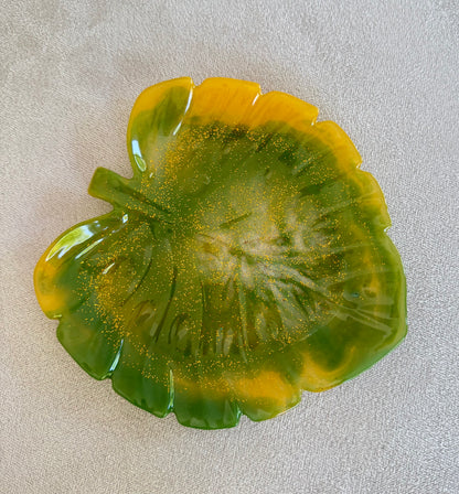 Vide-poche feuille tropicale