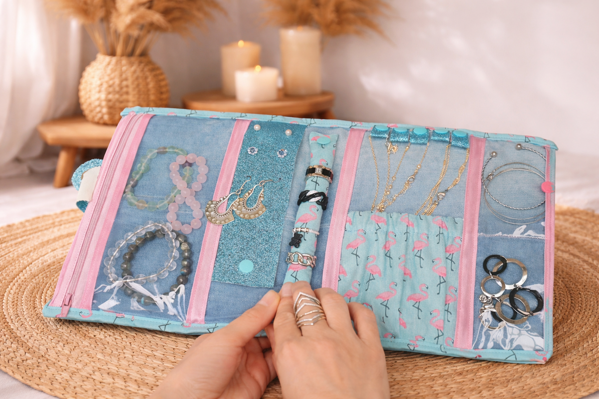 Pochette de transport de bijoux