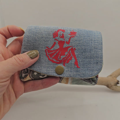 Porte monnaie multi poche Pin Up
