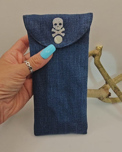 Pochette pour lunettes Tête de mort