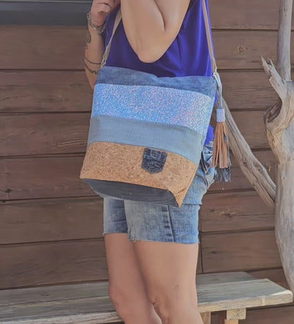 Sac à main multi matières